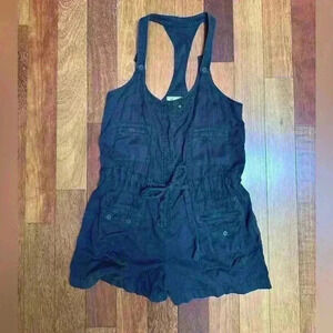 French Connection | Dark grey one piece shorts romper jumpsuit size 8 or medium